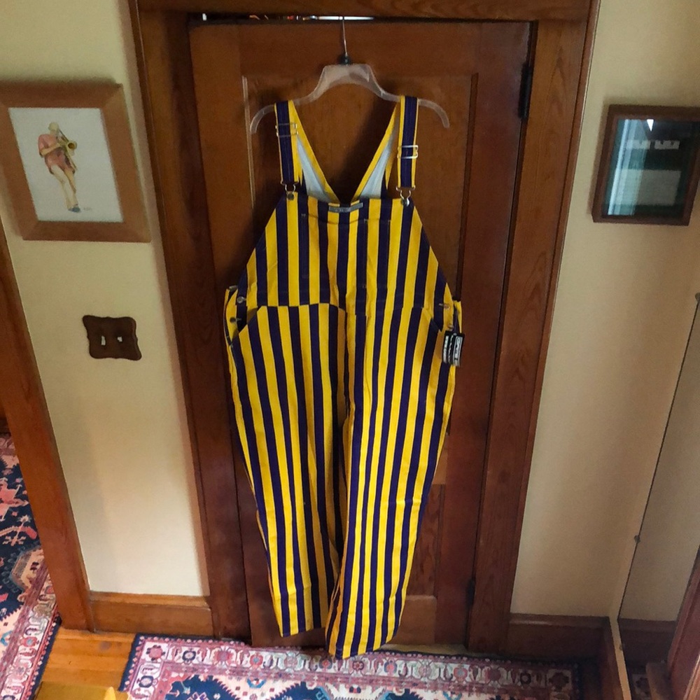 Striped Overalls Unisex